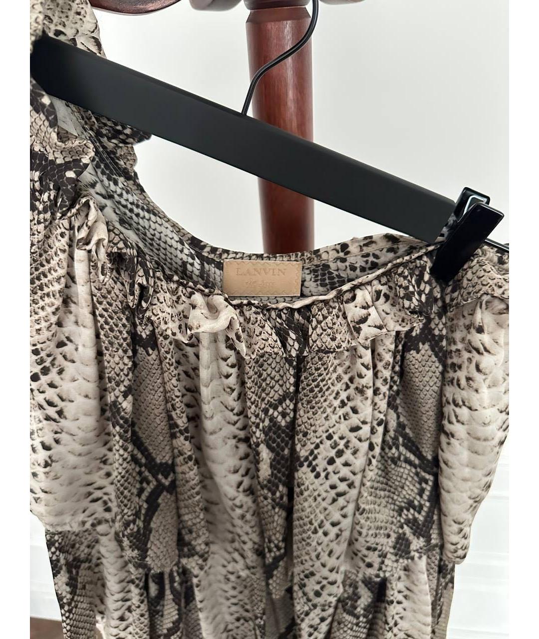 LANVIN Шифоновое коктейльное платье, фото 4