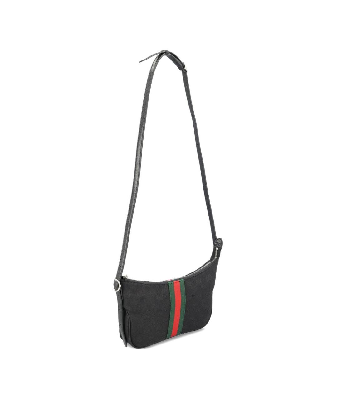 GUCCI Черная тканевая сумка на плечо, фото 2