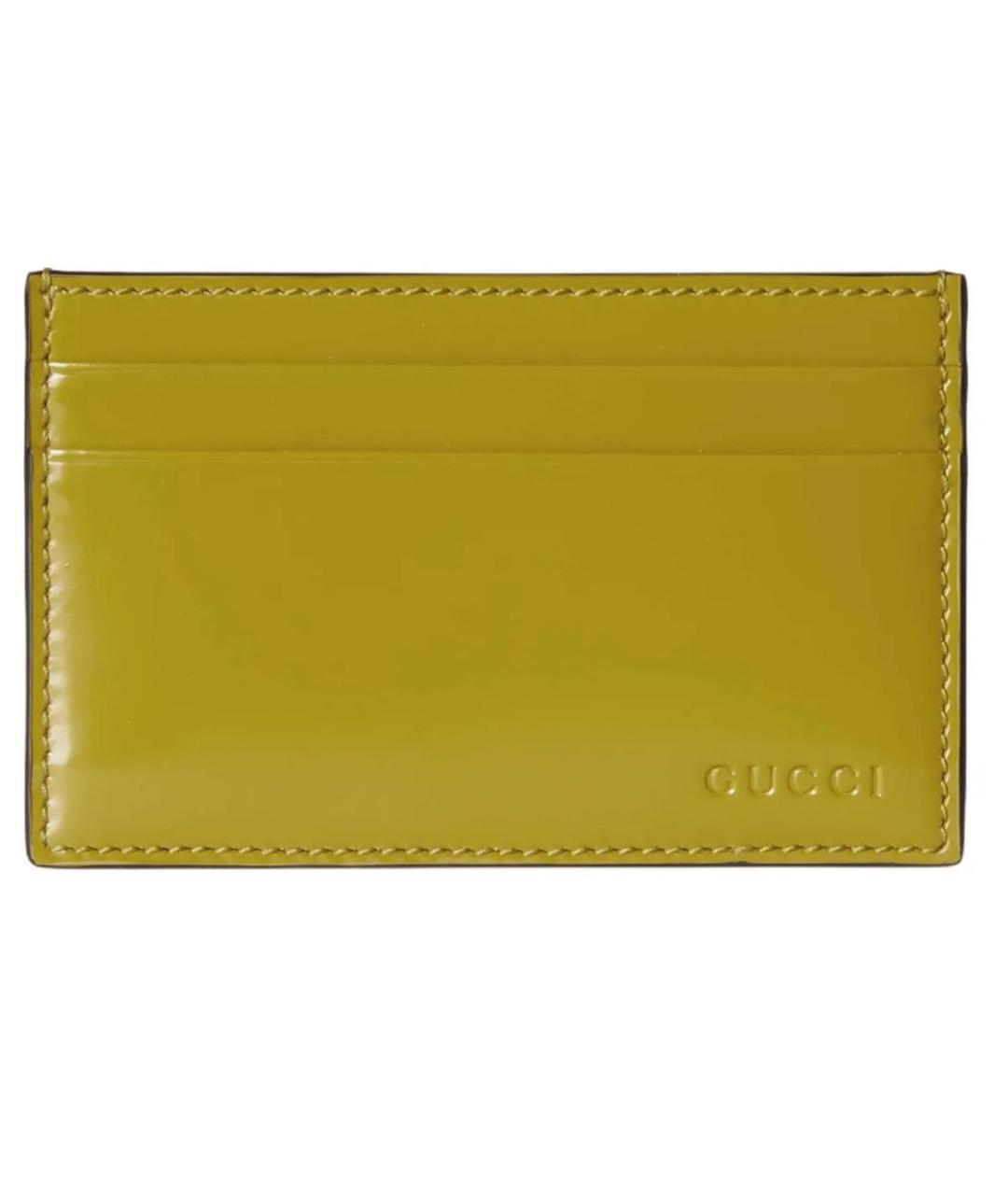 GUCCI Зеленый кардхолдер из лакированной кожи, фото 6