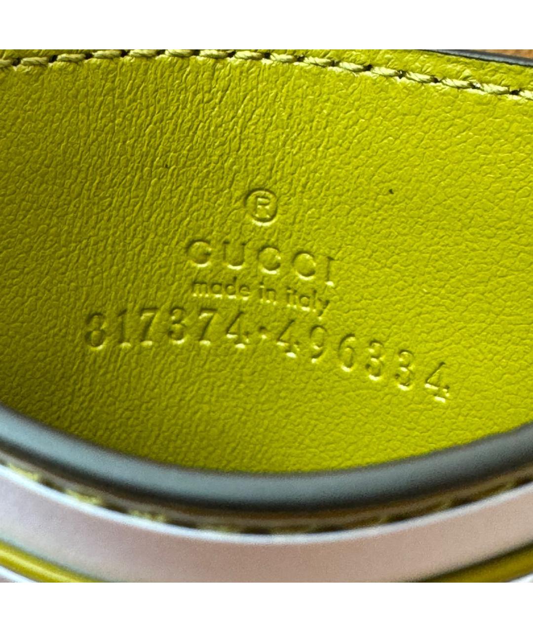 GUCCI Зеленый кардхолдер из лакированной кожи, фото 3