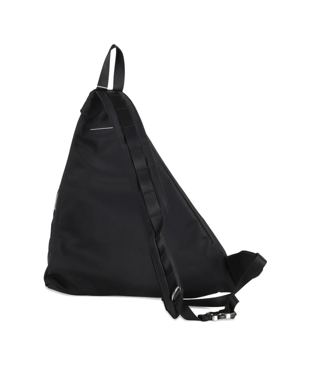 MM6 MAISON MARGIELA Черная тканевая сумка на плечо, фото 2