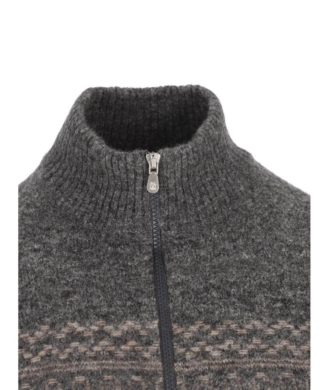 BRUNELLO CUCINELLI Антрацитовый шерстяной кардиган, фото 4