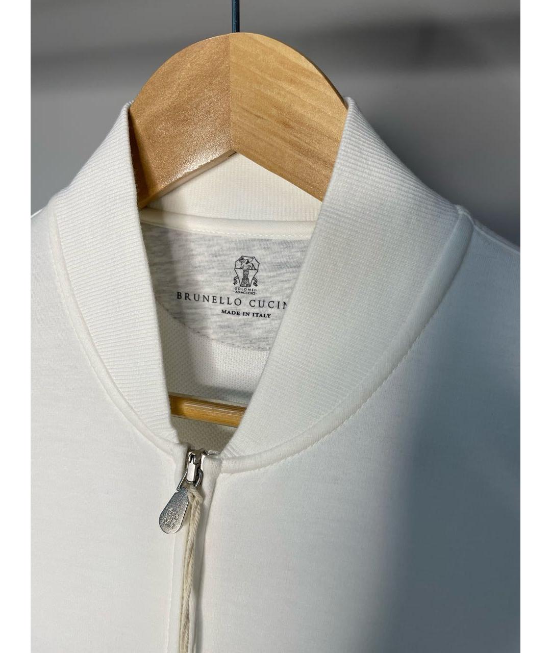BRUNELLO CUCINELLI Белый хлопковый спортивный костюм, фото 4