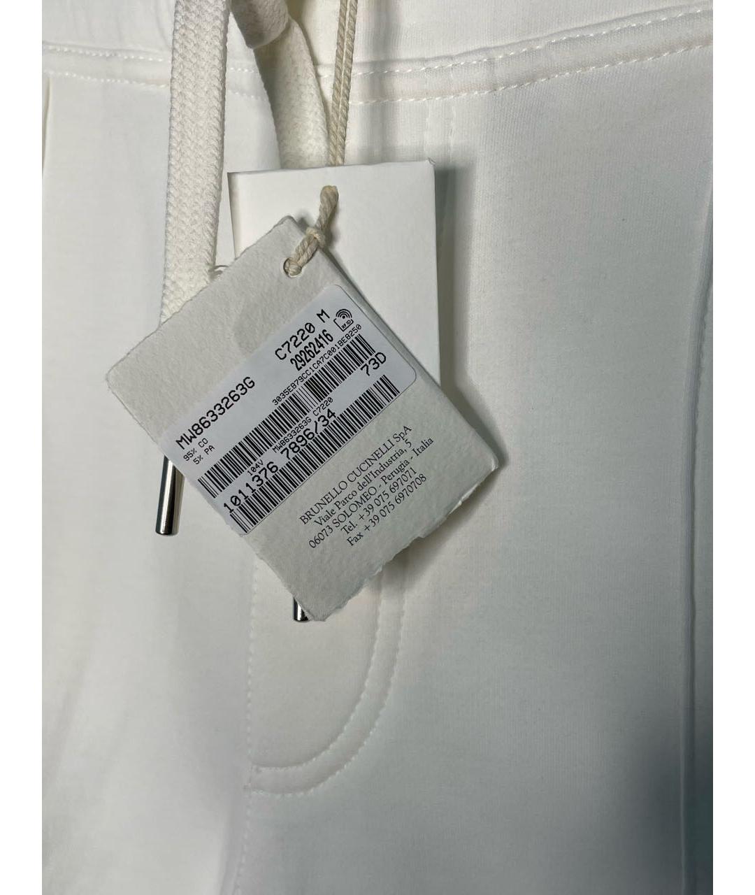 BRUNELLO CUCINELLI Белый хлопковый спортивный костюм, фото 7