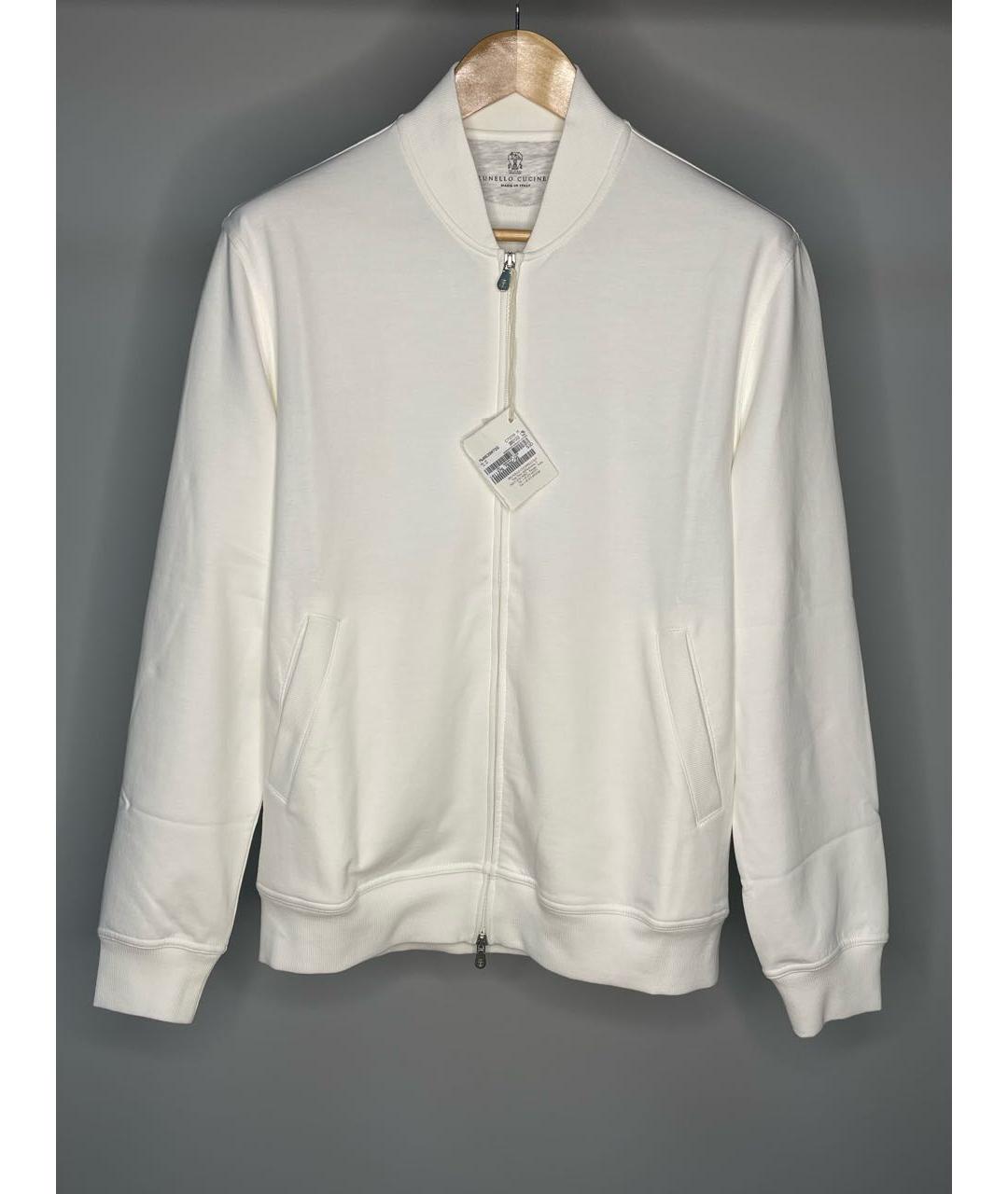 BRUNELLO CUCINELLI Белый хлопковый спортивный костюм, фото 9