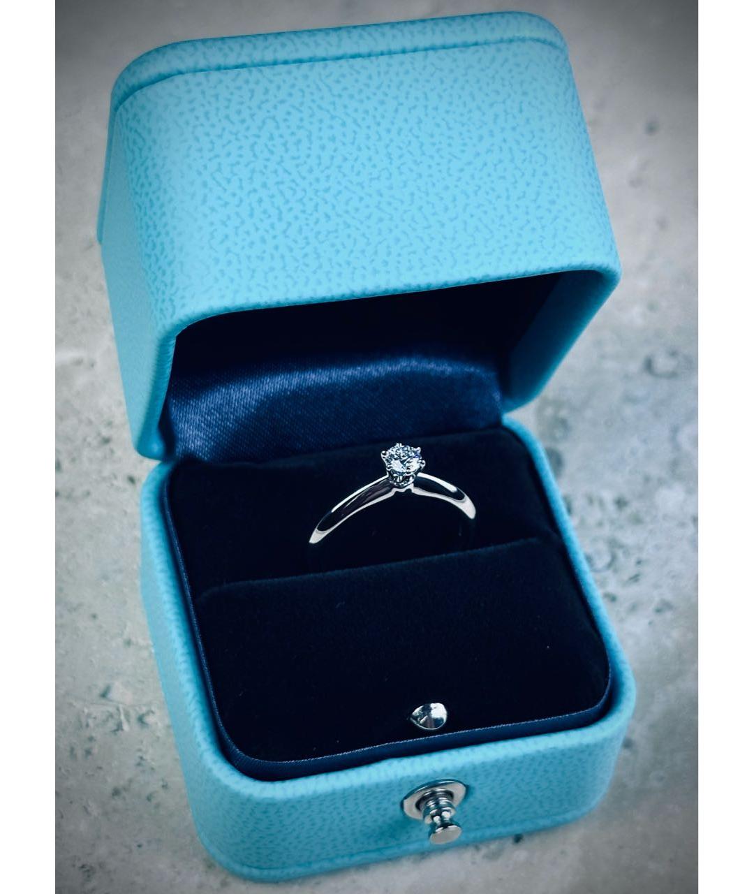 TIFFANY&CO Серебряное платиновое кольцо, фото 2
