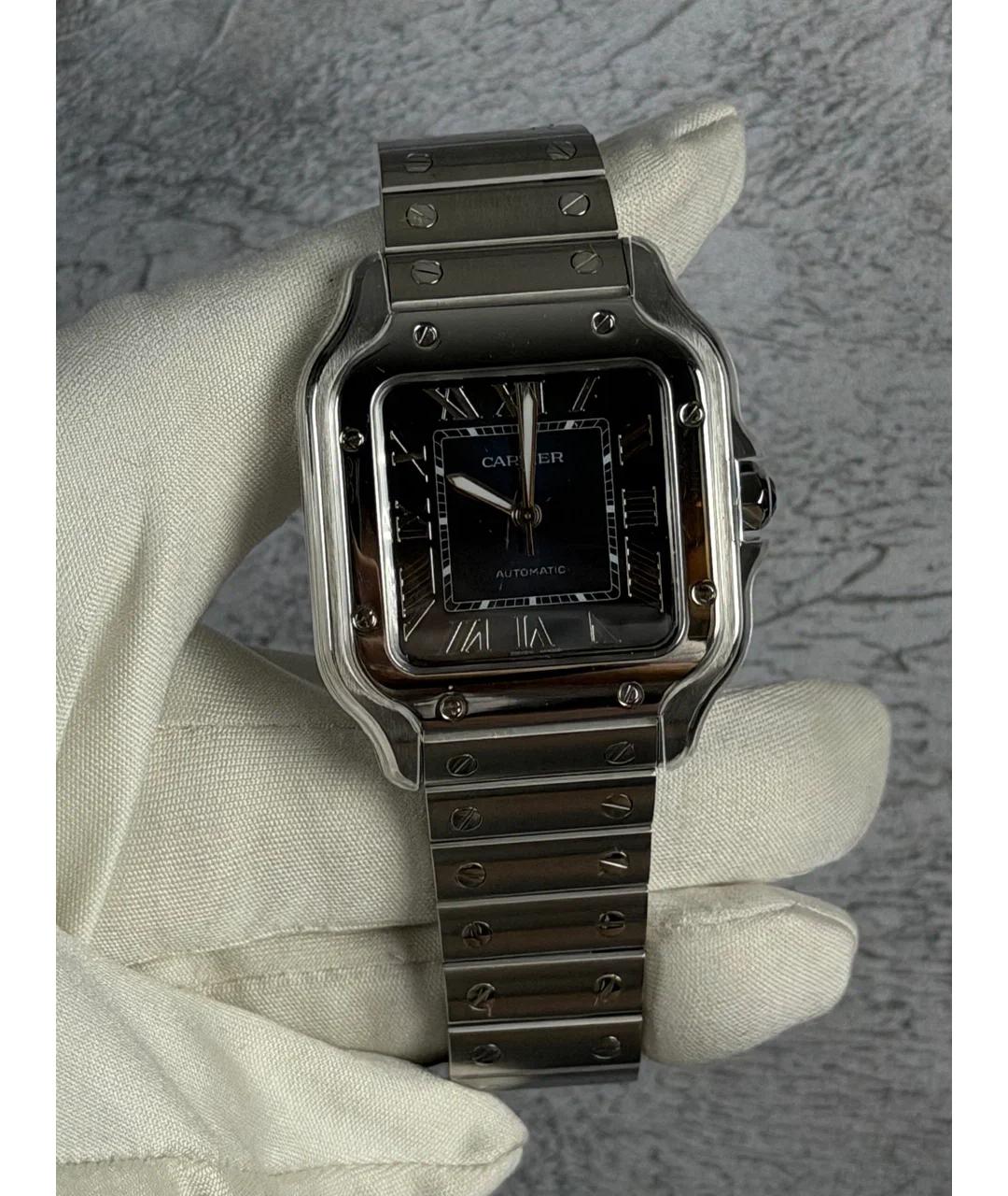 CARTIER Синие металлические часы, фото 2