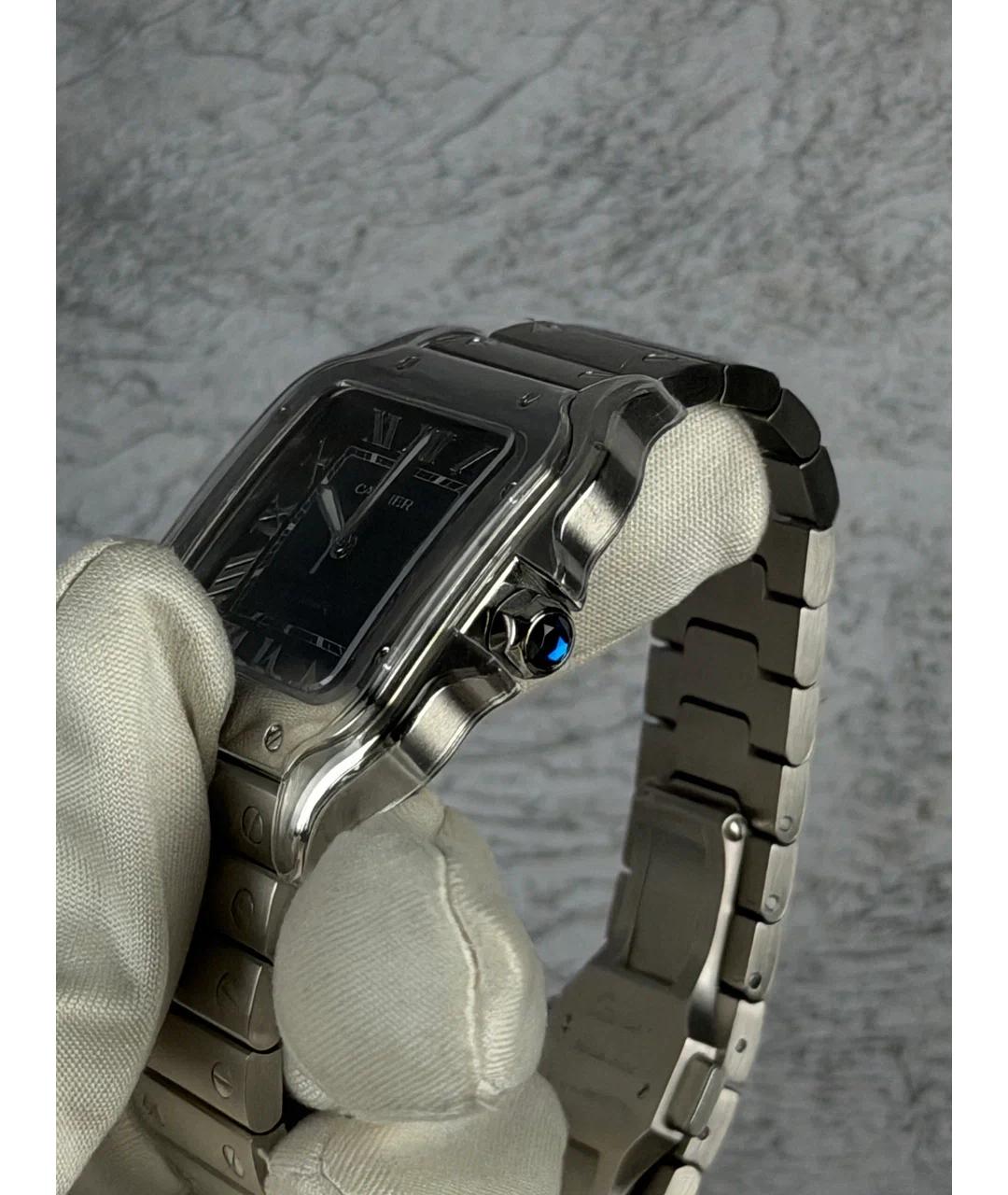 CARTIER Синие металлические часы, фото 3