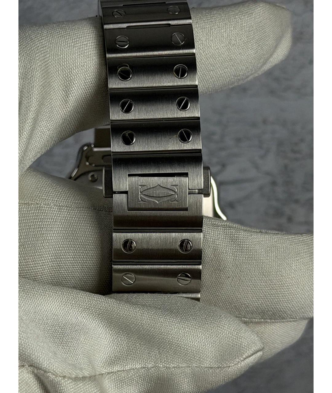 CARTIER Синие металлические часы, фото 7