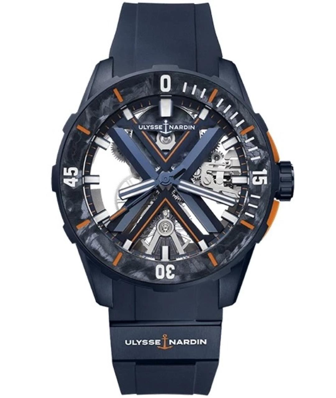 Ulysse Nardin Синие металлические часы, фото 1