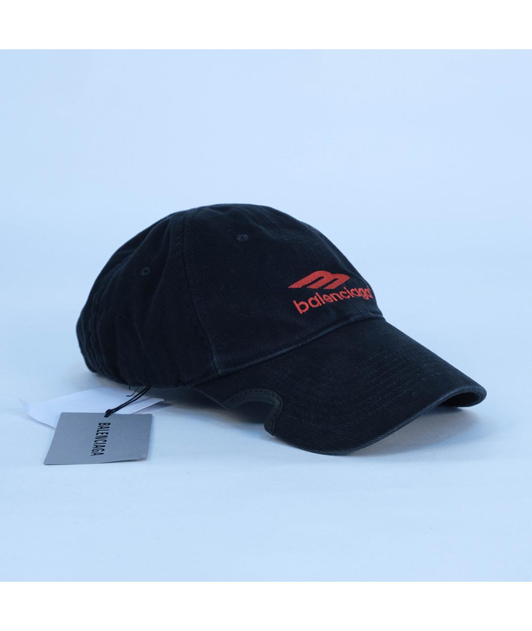 BALENCIAGA Черная хлопковая кепка/бейсболка, фото 2