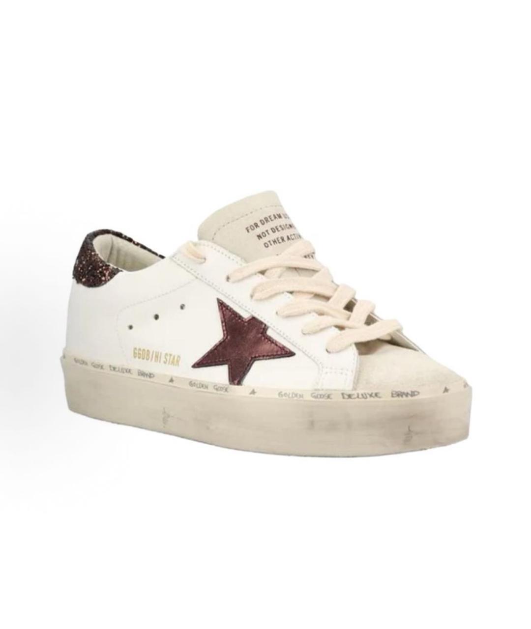 GOLDEN GOOSE Белые кожаные кеды, фото 8
