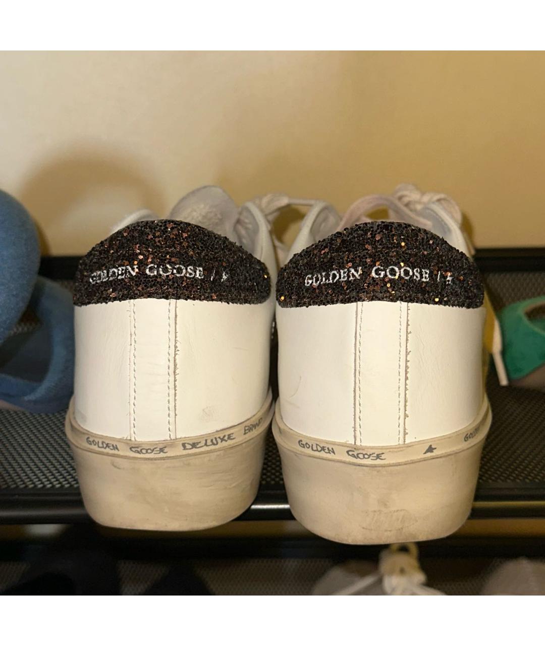 GOLDEN GOOSE Белые кожаные кеды, фото 2