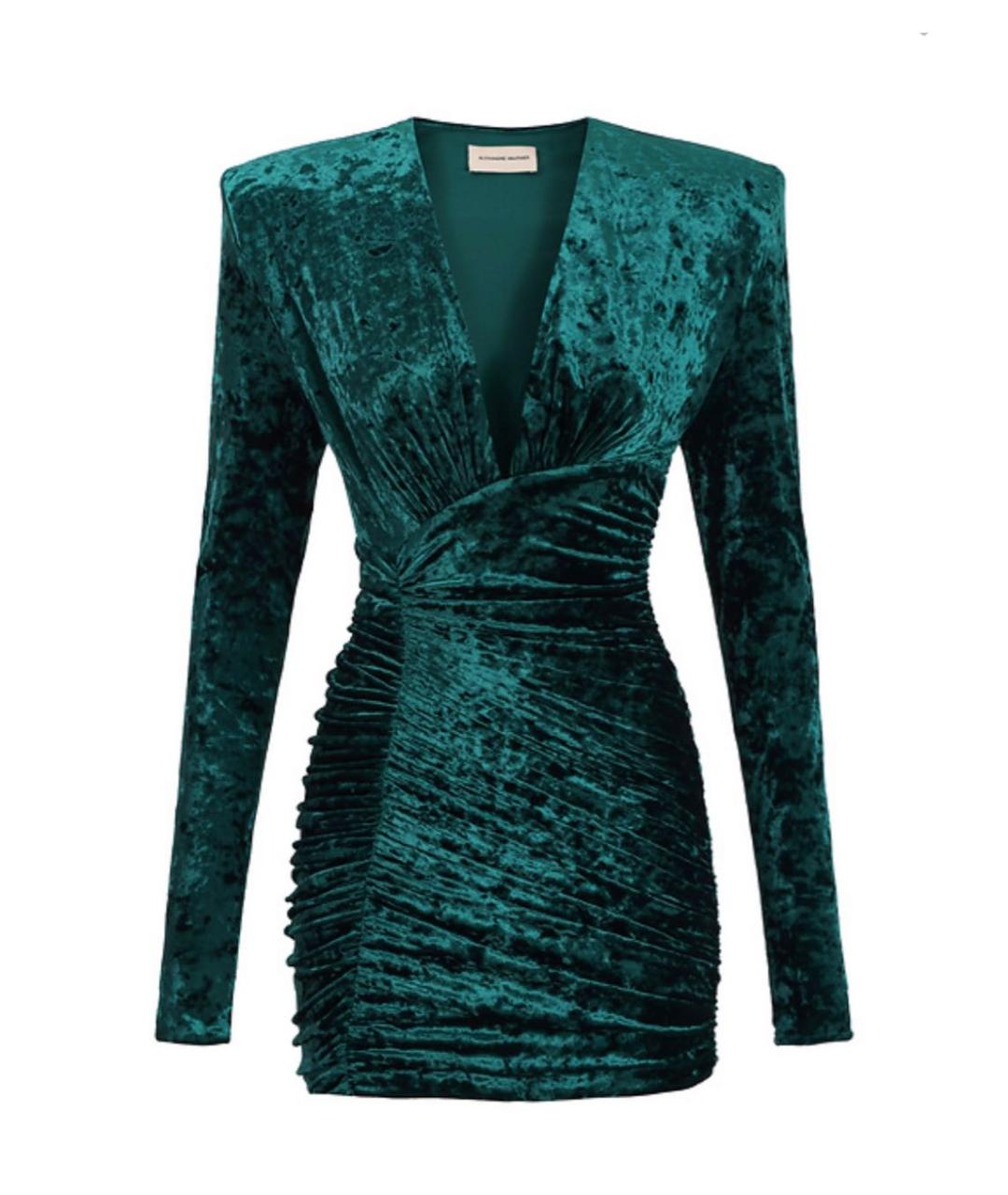 ALEXANDRE VAUTHIER Зеленое полиэстеровое коктейльное платье, фото 1