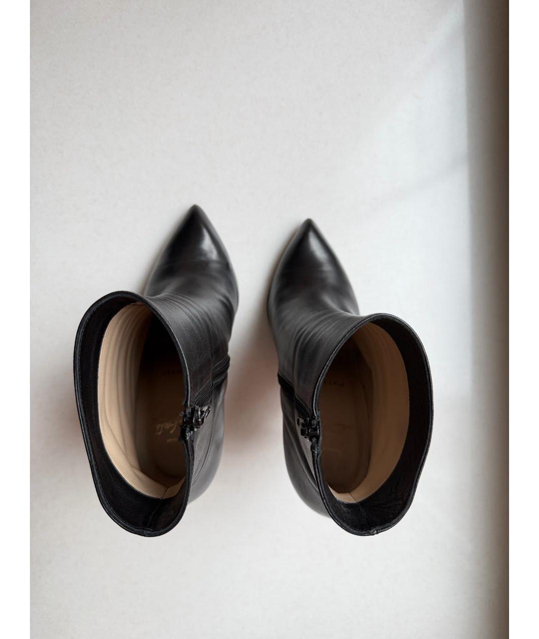 CHRISTIAN LOUBOUTIN Черные кожаные ботинки, фото 4