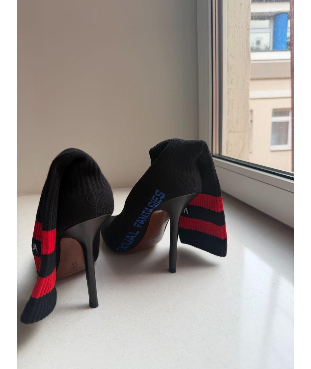 VETEMENTS Черные текстильные туфли, фото 5