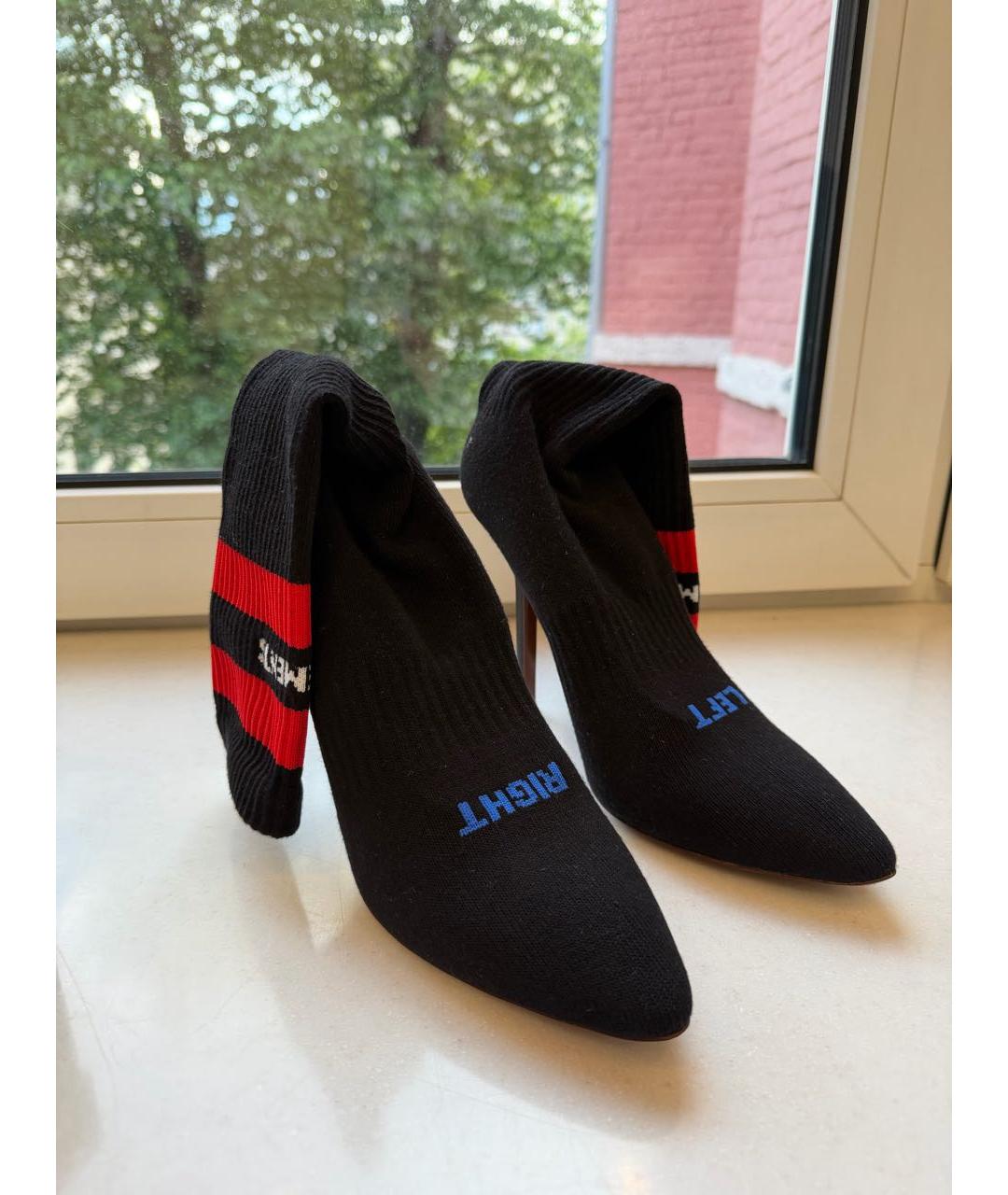 VETEMENTS Черные текстильные туфли, фото 2