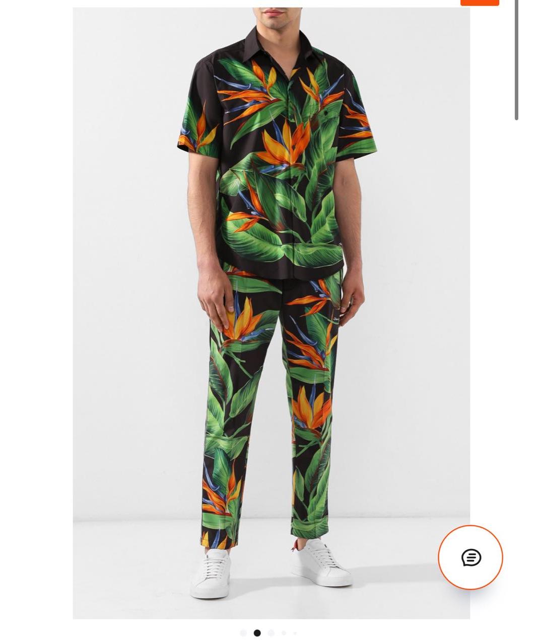 DOLCE&GABBANA Мульти хлопковая кэжуал рубашка, фото 2