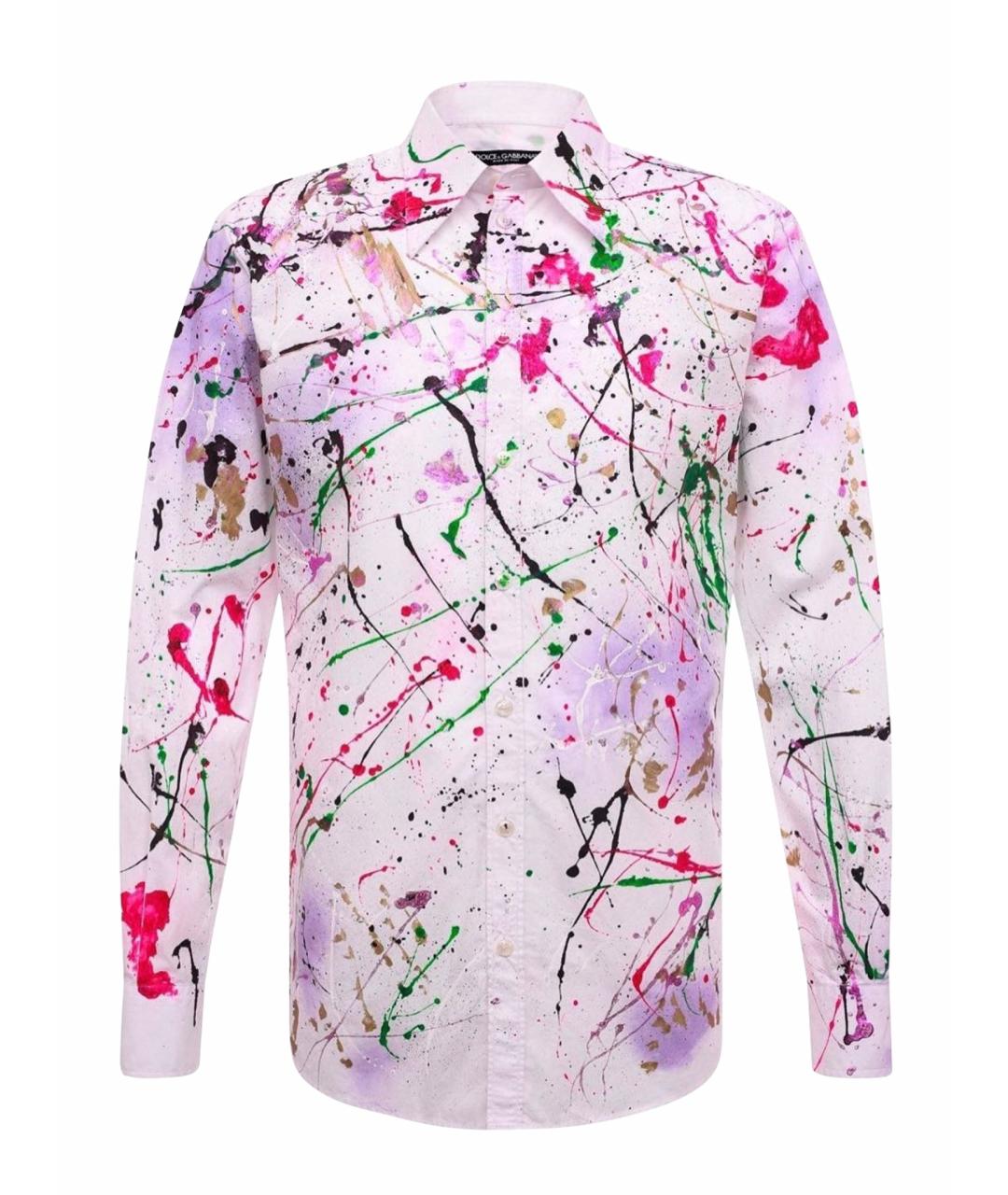 DOLCE&GABBANA Белая хлопковая кэжуал рубашка, фото 1
