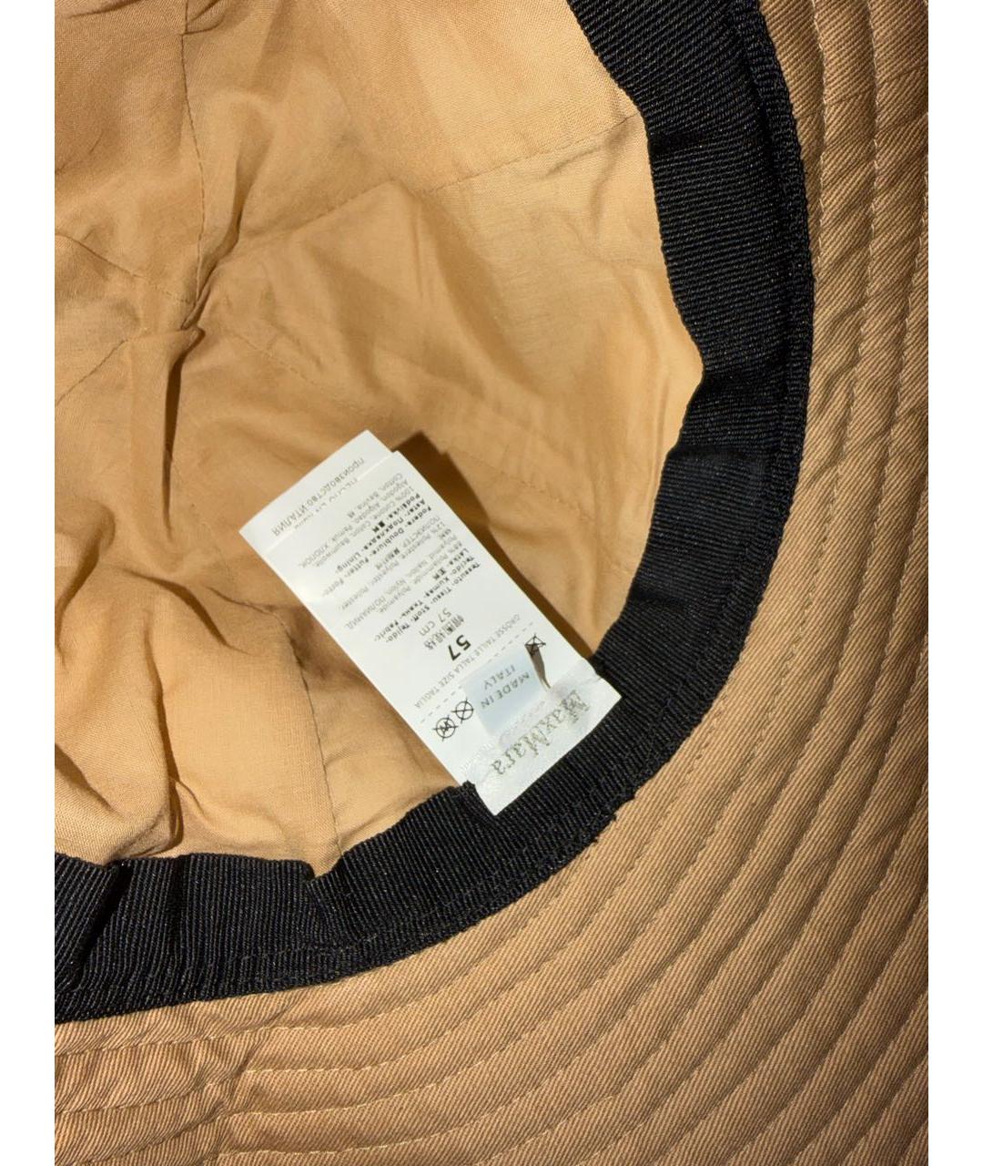 MAX MARA Бежевая соломенная шляпа, фото 5