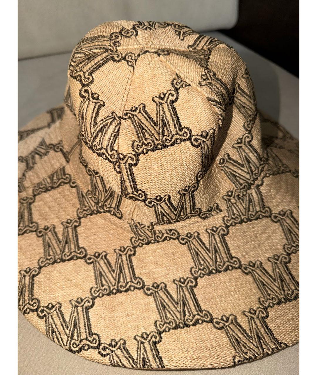 MAX MARA Бежевая соломенная шляпа, фото 2