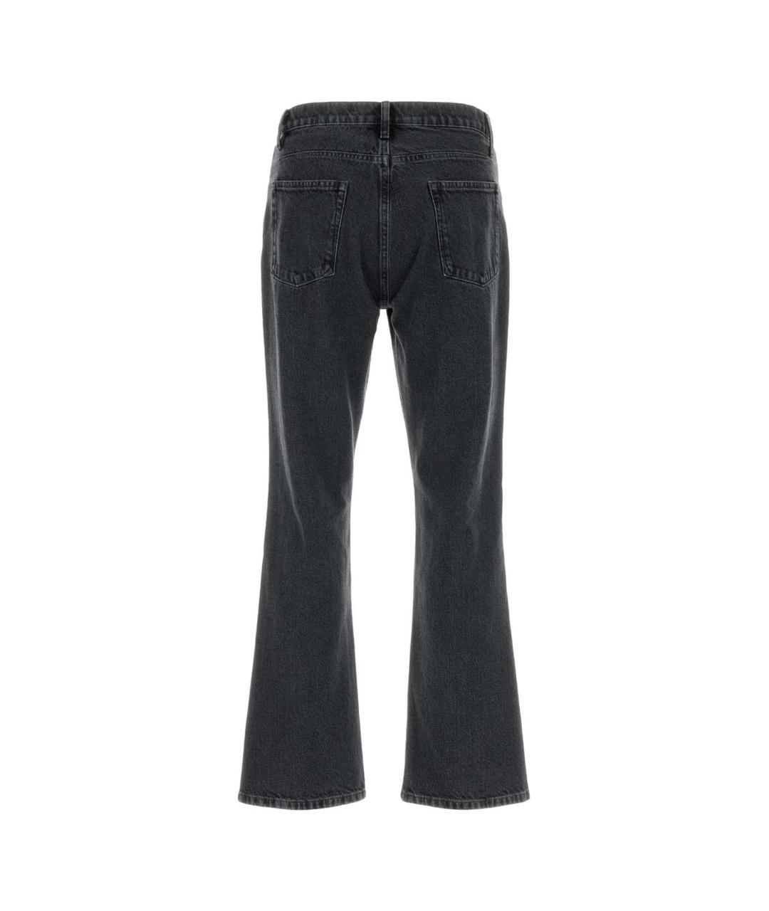 JIL SANDER Черные хлопковые повседневные брюки, фото 2