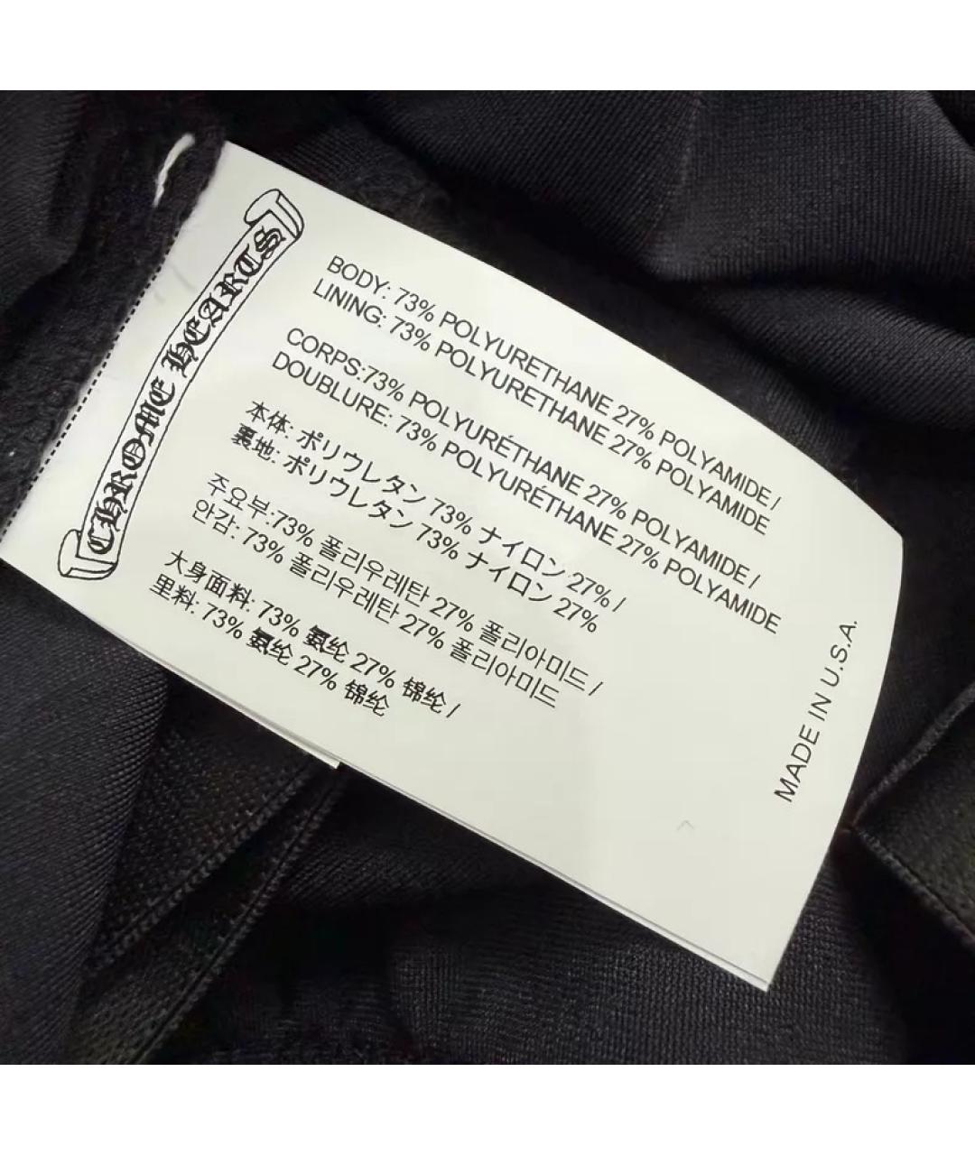 CHROME HEARTS Черная полиуретановая майка, фото 5