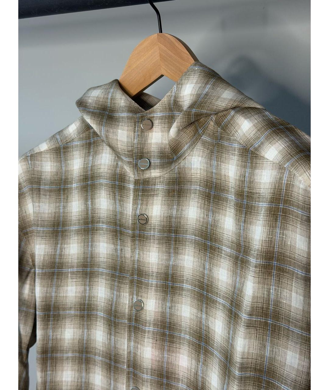 KITON Бежевая льняная кэжуал рубашка, фото 3