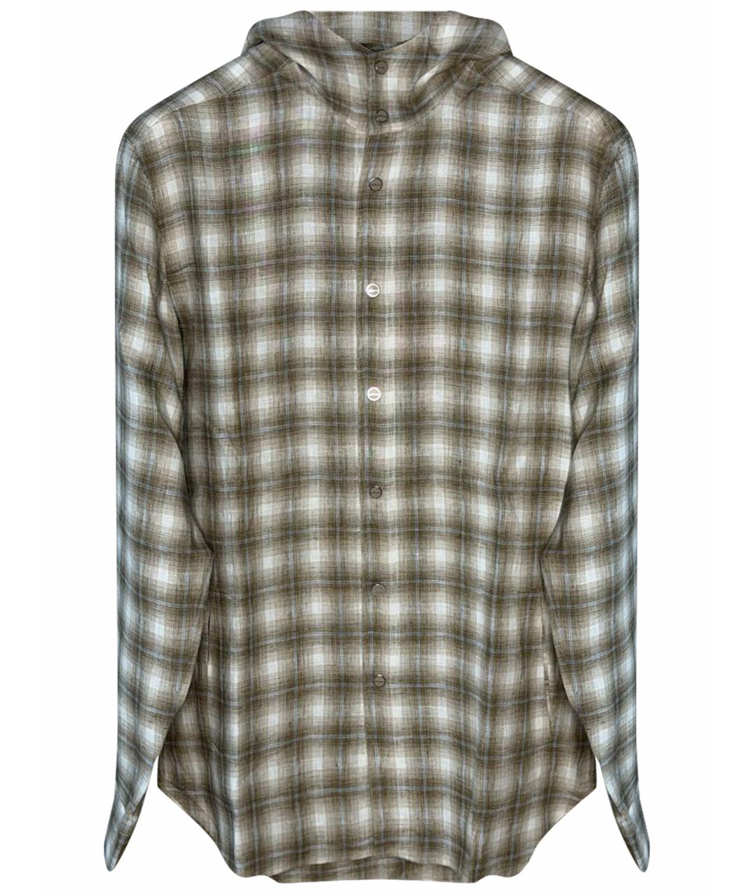 KITON Бежевая льняная кэжуал рубашка, фото 1