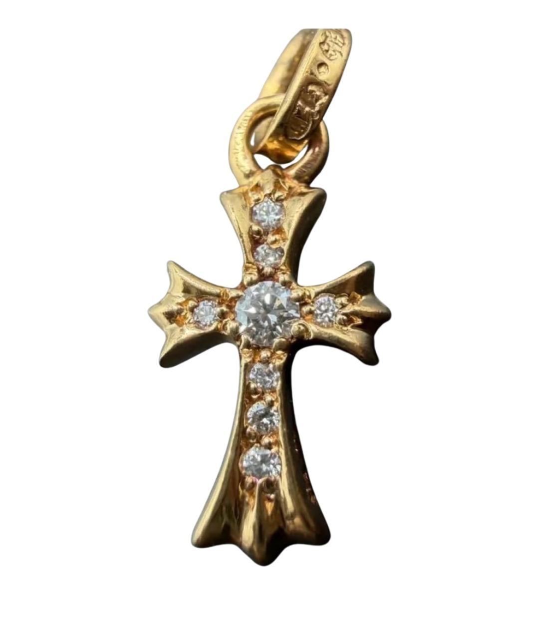 CHROME HEARTS Золотая подвеска из желтого золота, фото 1