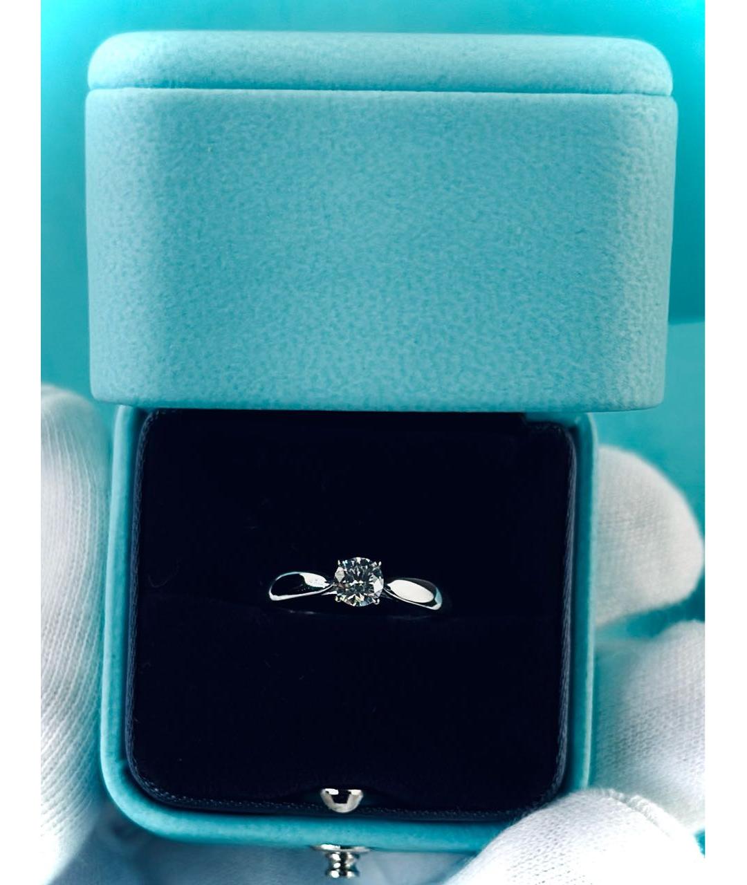 TIFFANY&CO Серебряное платиновое кольцо, фото 4