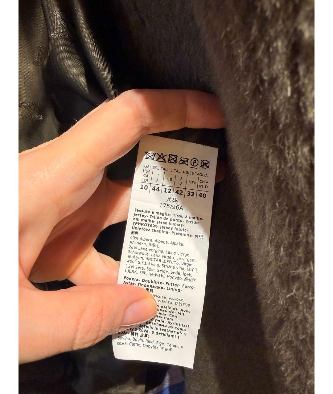 MAX MARA Хаки шерстяная шуба, фото 5