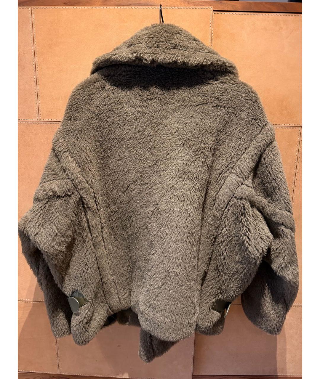 MAX MARA Хаки шерстяная шуба, фото 2