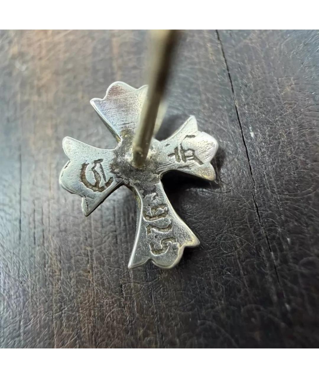 CHROME HEARTS Серебряные серебряные серьги, фото 3
