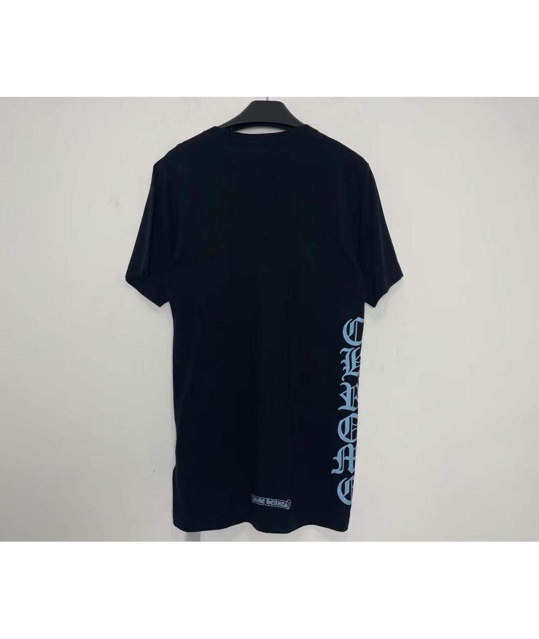 CHROME HEARTS Черная хлопковая футболка, фото 2