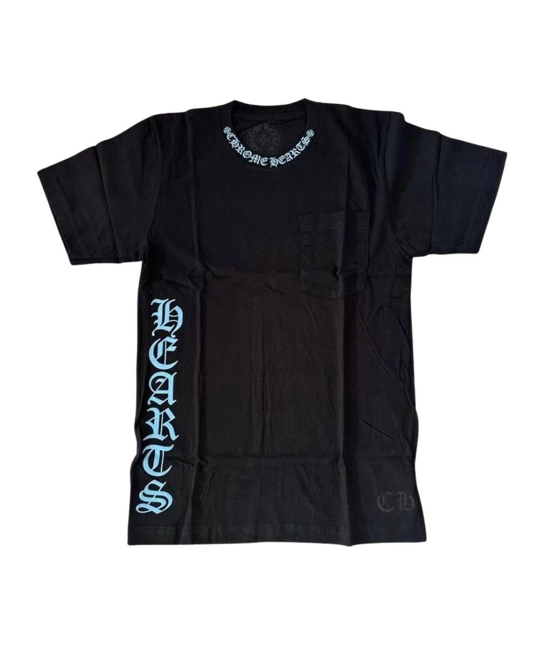 CHROME HEARTS Черная хлопковая футболка, фото 1