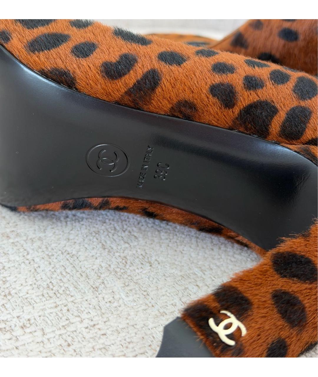 CHANEL Коричневые туфли, фото 4