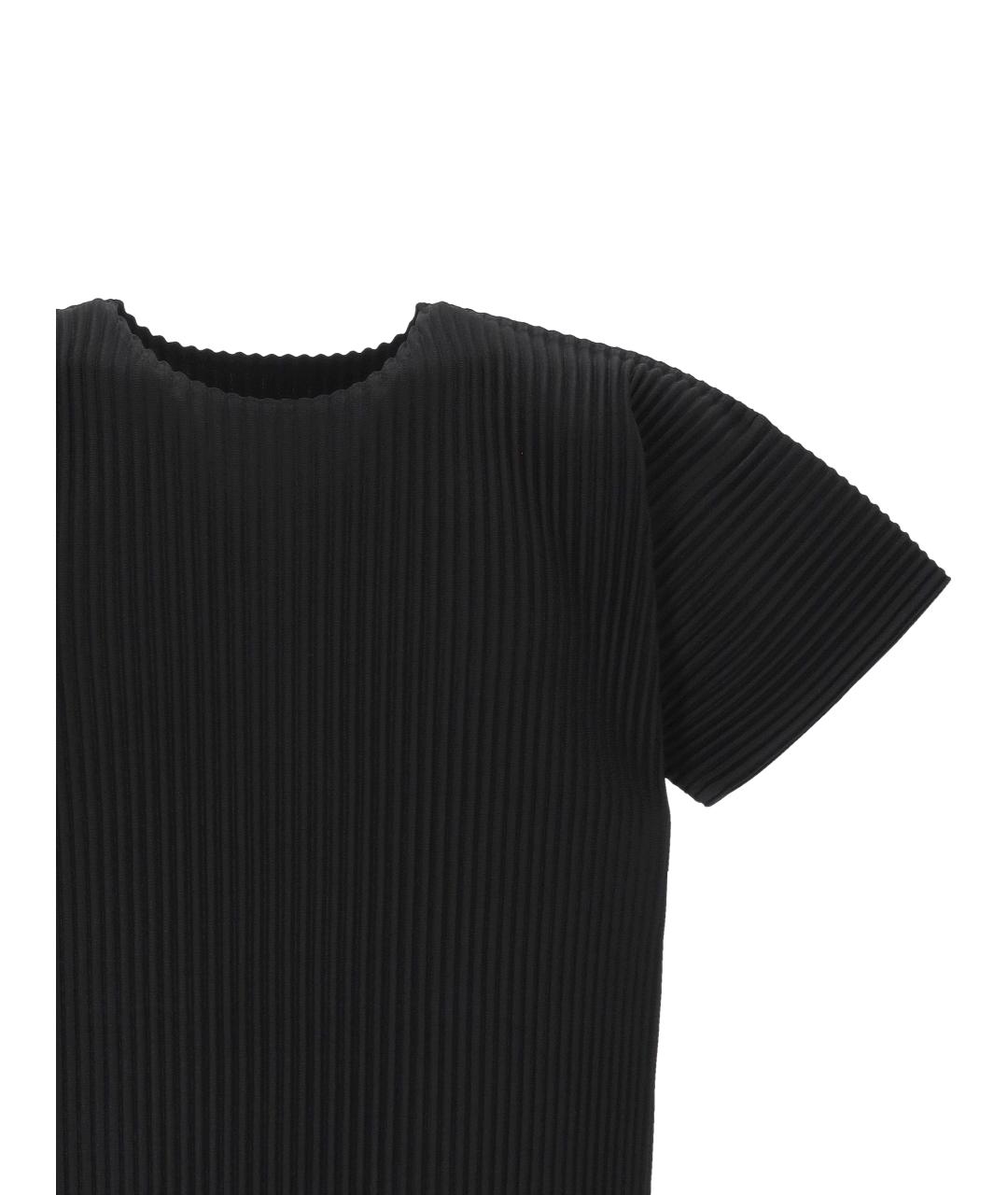 ISSEY MIYAKE Черная синтетическая футболка, фото 2