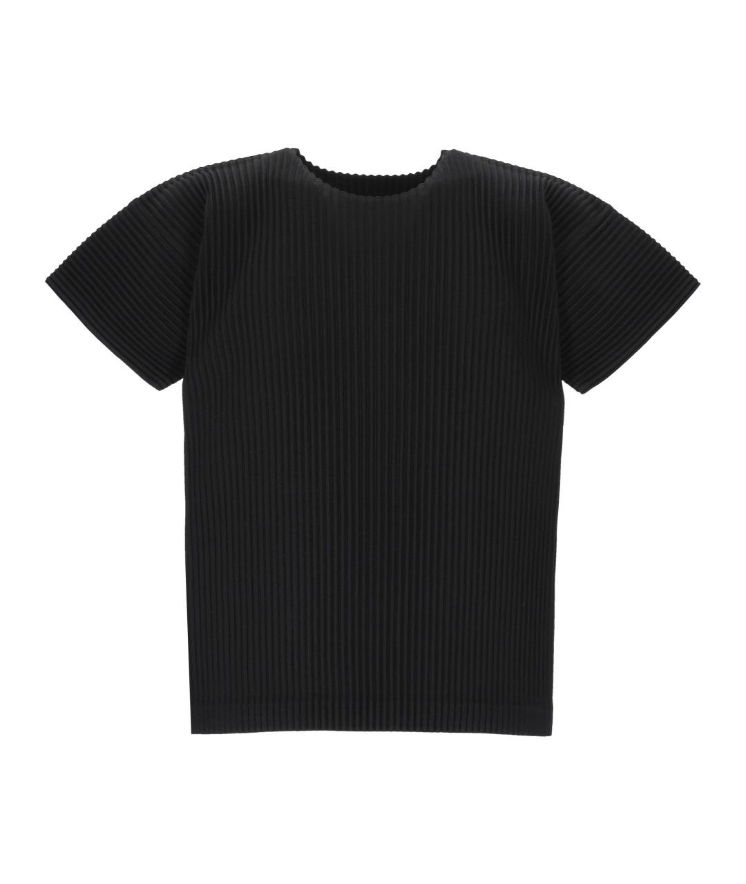 ISSEY MIYAKE Черная синтетическая футболка, фото 1