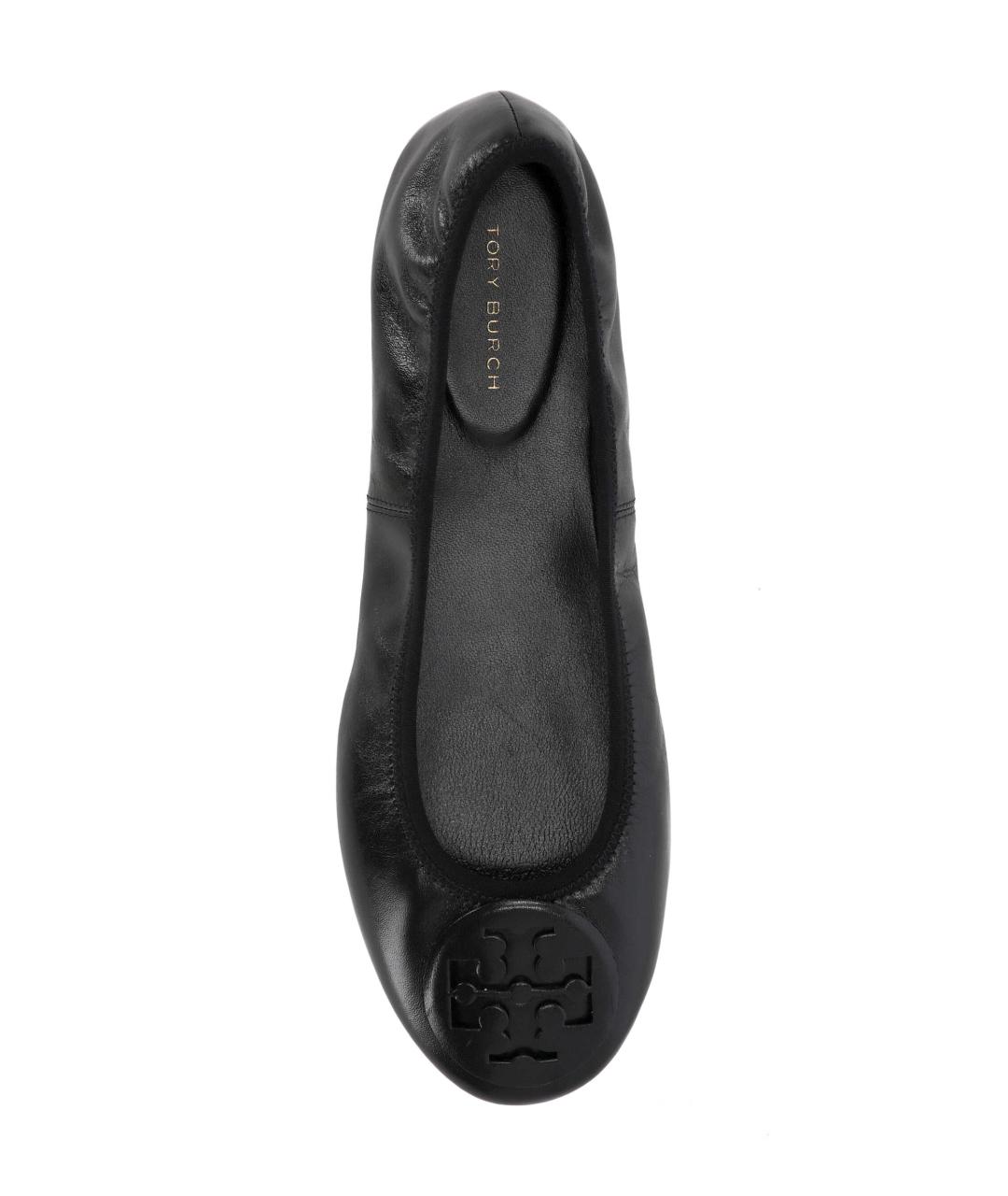 TORY BURCH Черные кожаные балетки, фото 4