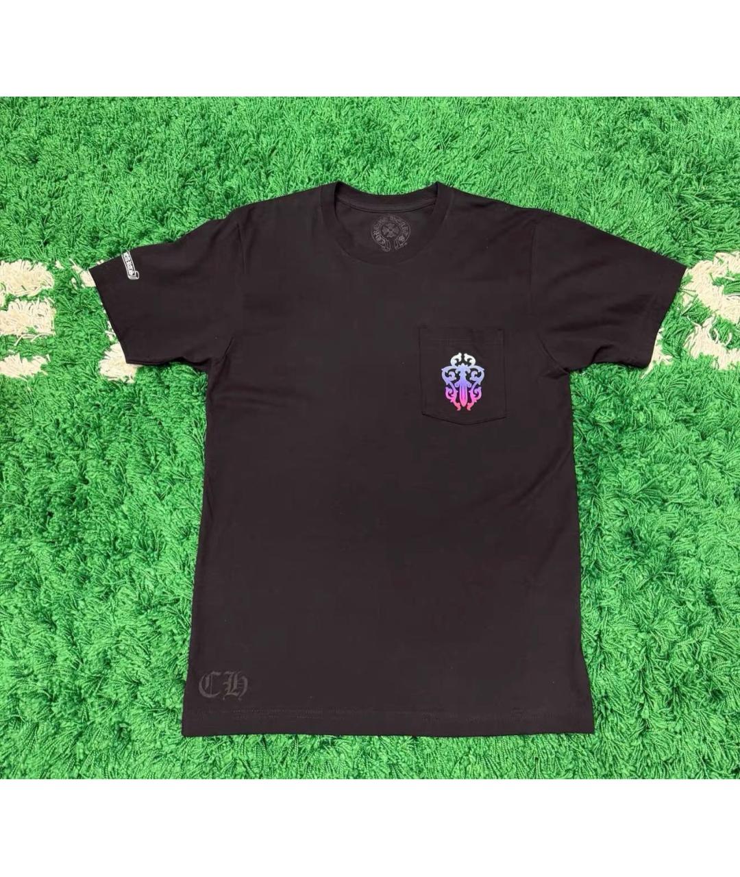 CHROME HEARTS Черная хлопковая футболка, фото 4
