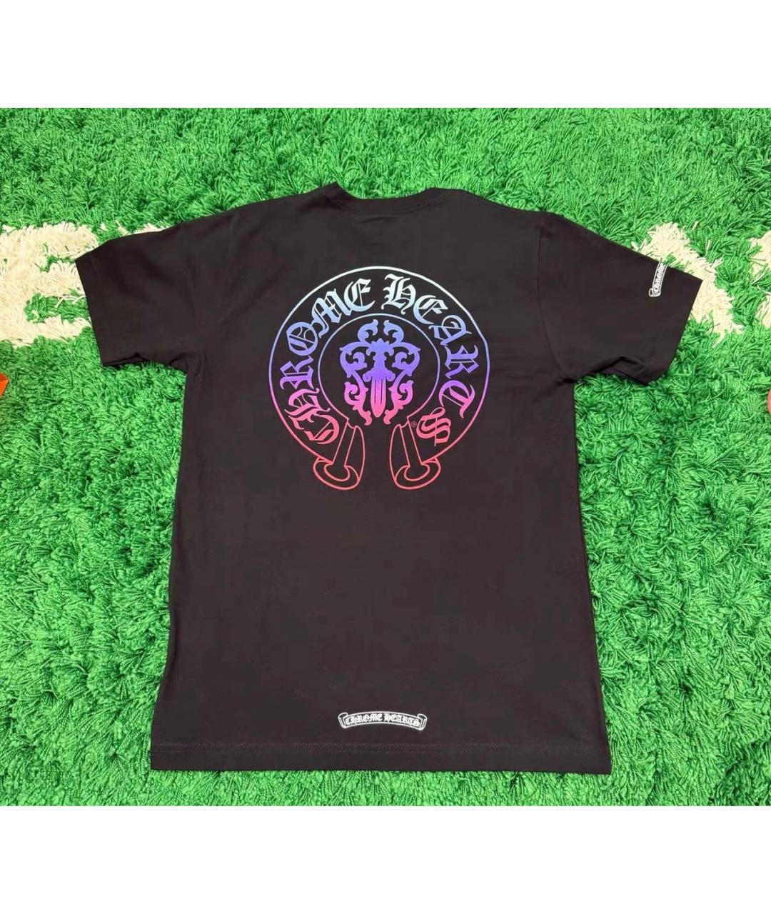 CHROME HEARTS Черная хлопковая футболка, фото 2