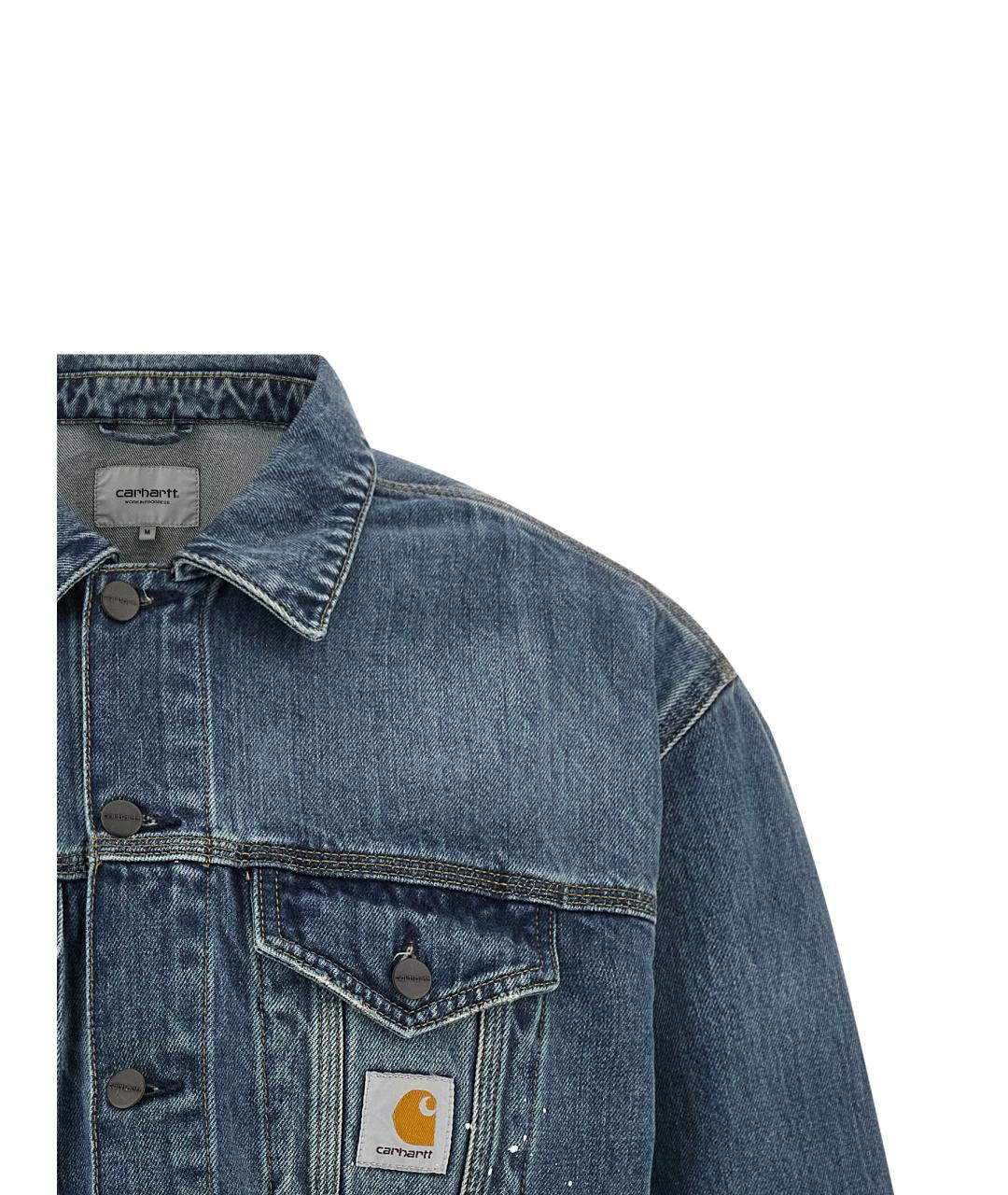 CARHARTT WIP Синяя хлопковая куртка, фото 3