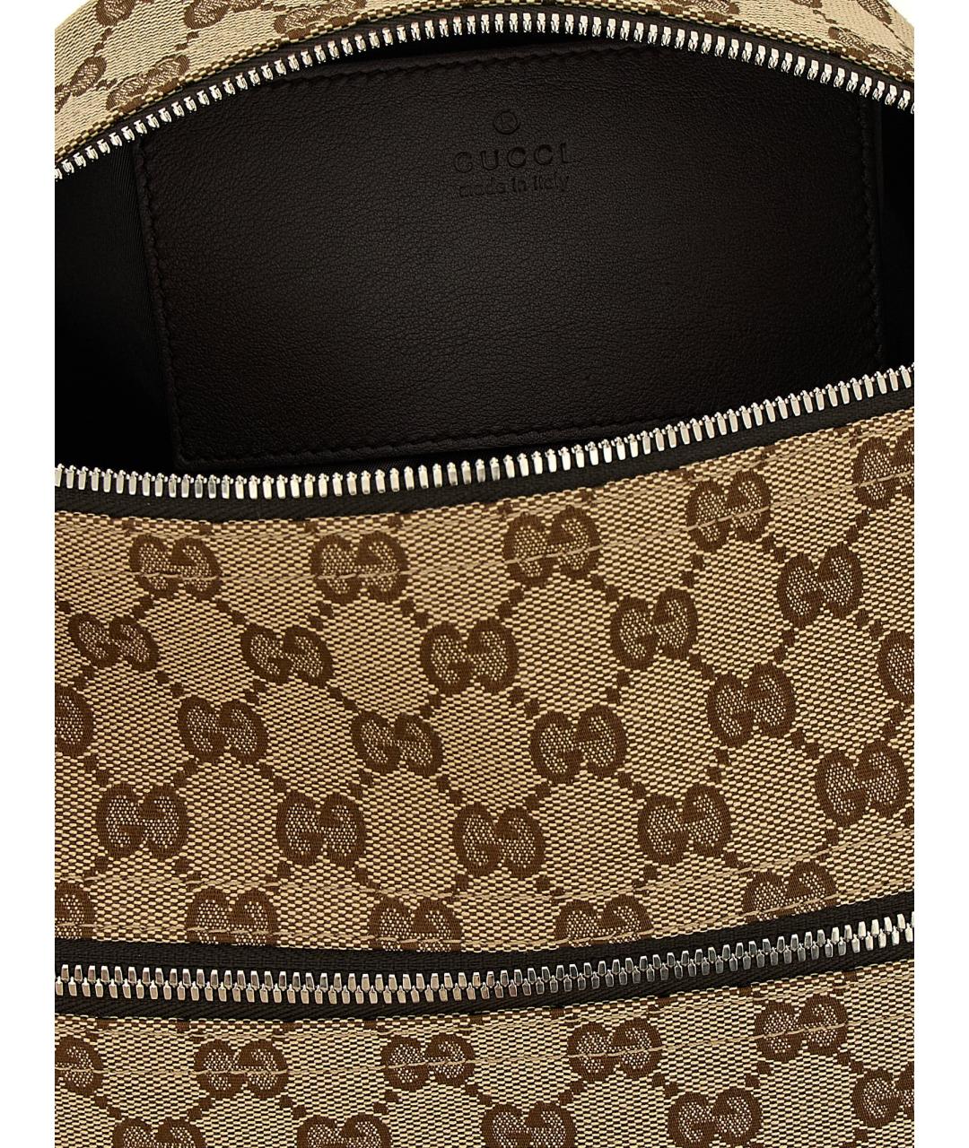 GUCCI Бежевая тканевая сумка на плечо, фото 4