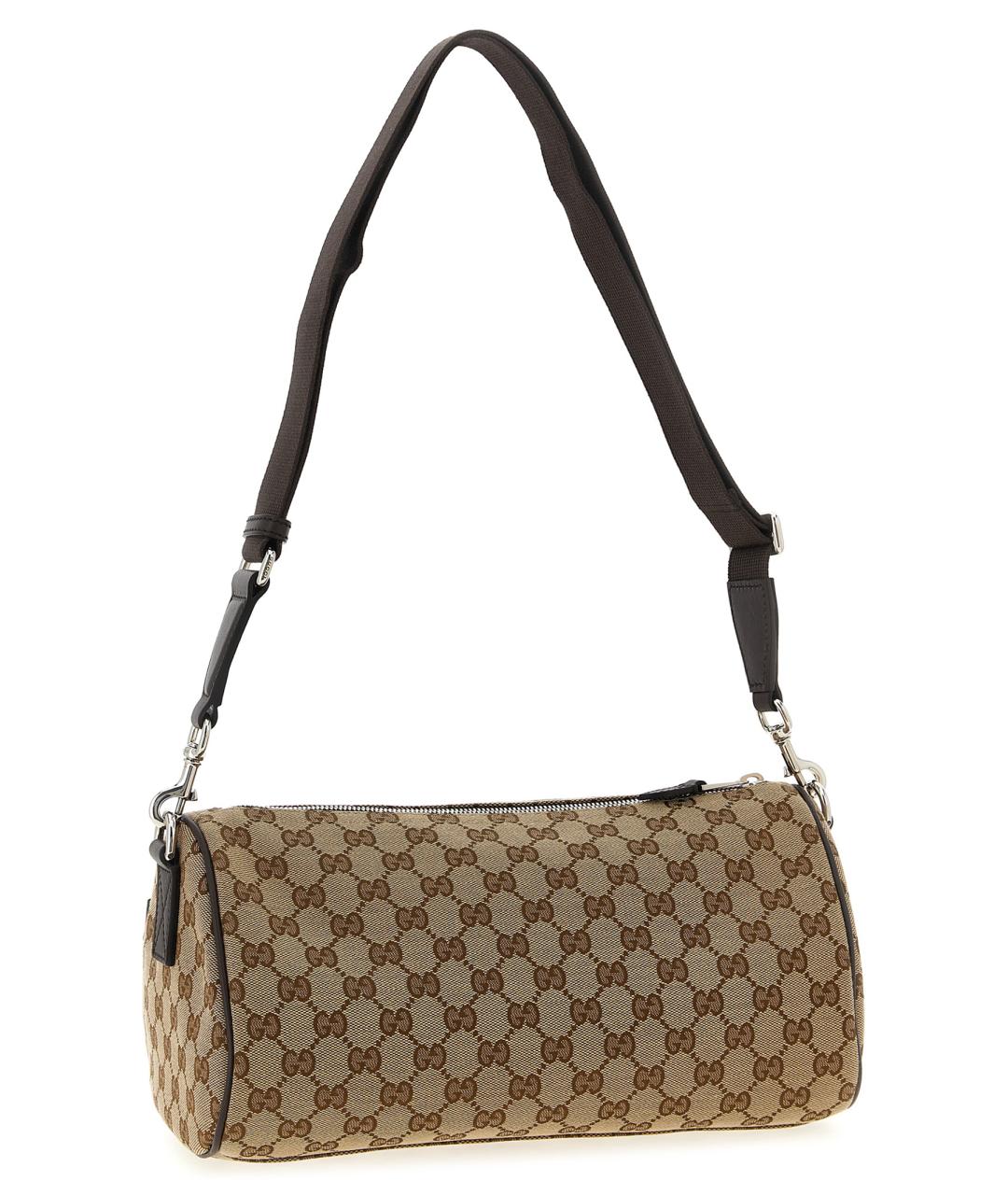 GUCCI Бежевая тканевая сумка на плечо, фото 2