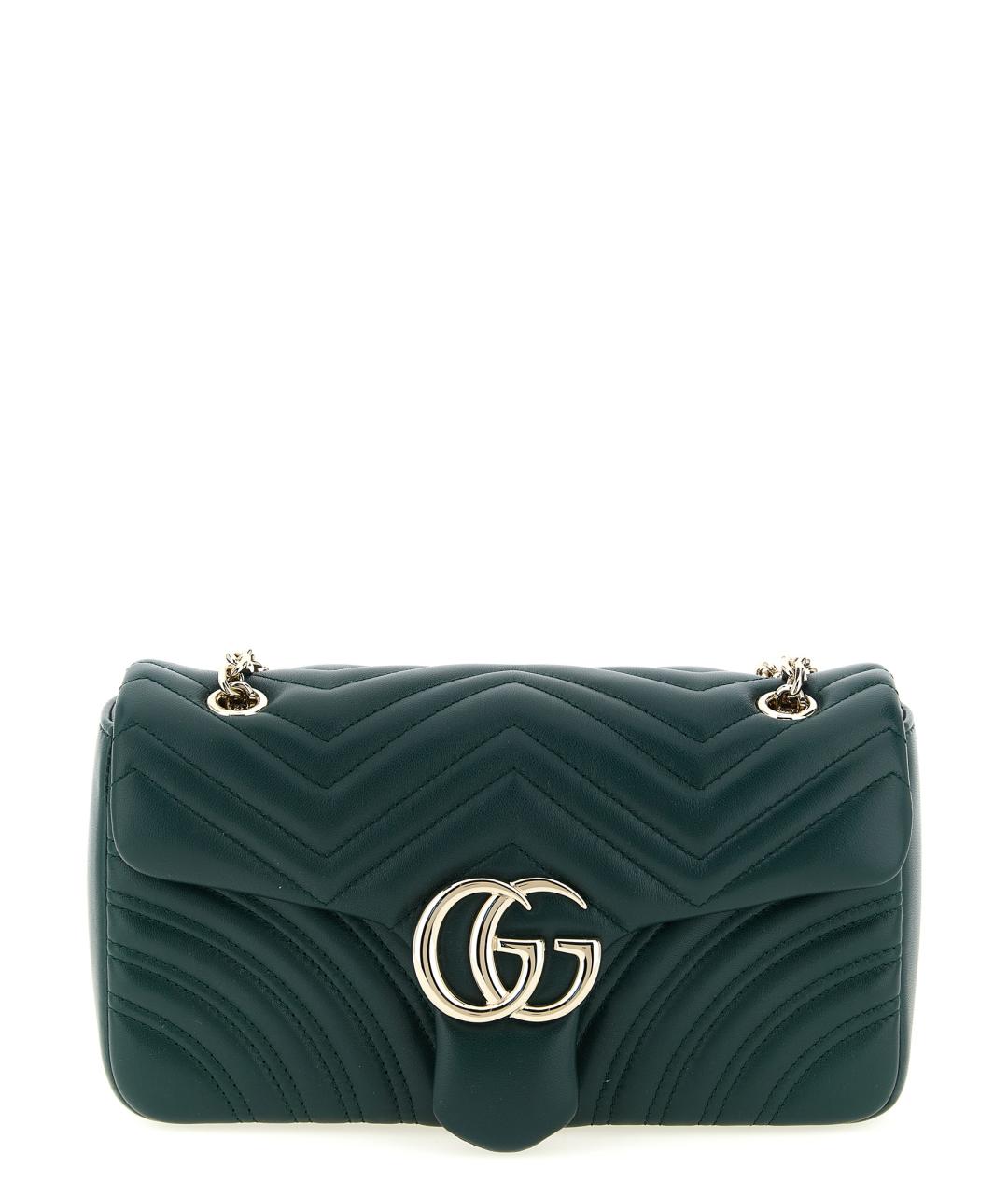GUCCI Зеленая кожаная сумка через плечо, фото 1