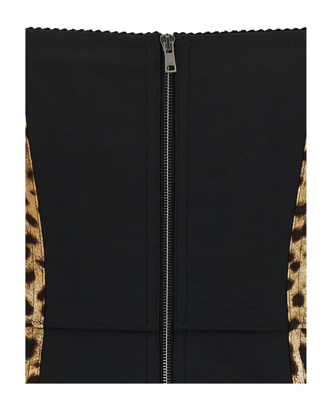 DOLCE&GABBANA Мульти шелковое коктейльное платье, фото 4