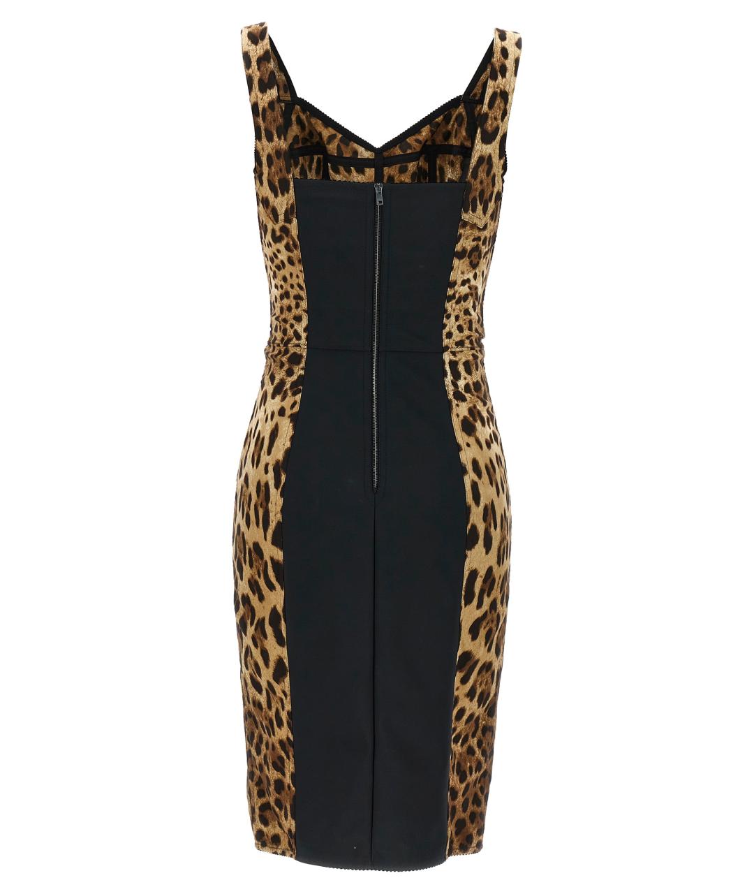 DOLCE&GABBANA Мульти шелковое коктейльное платье, фото 2
