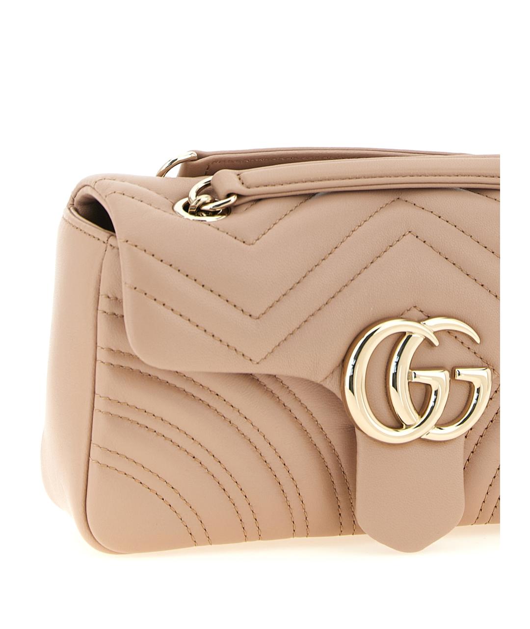 GUCCI Розовая кожаная сумка через плечо, фото 3