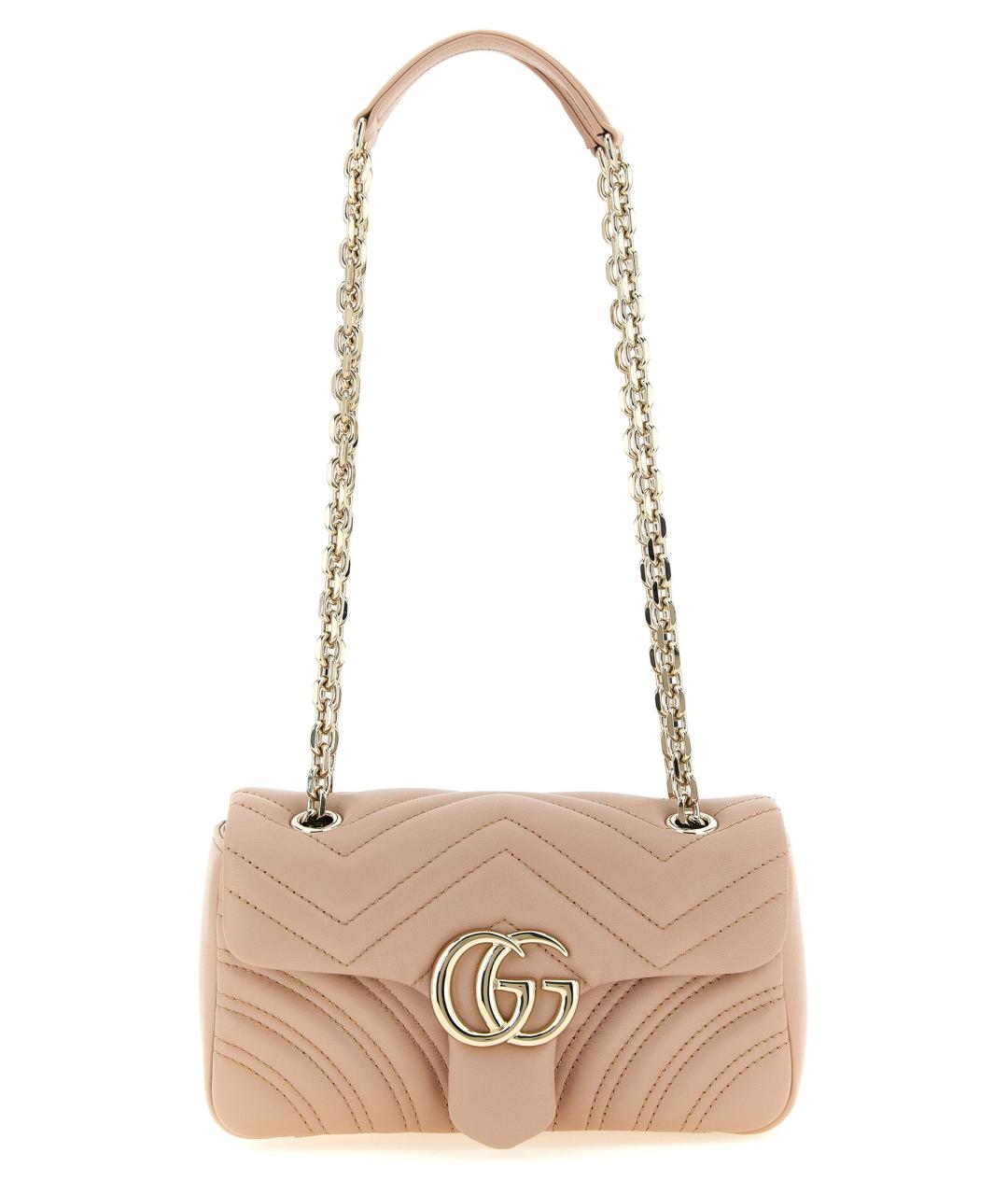 GUCCI Розовая кожаная сумка через плечо, фото 1